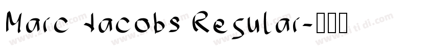 Marc Jacobs Regular字体转换